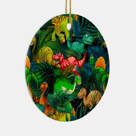 Dinosaur Park Keramik Ornament (Rechts)