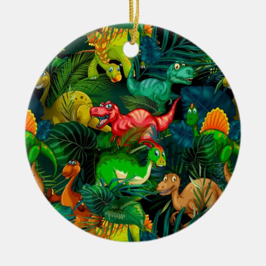Dinosaur Park Keramik Ornament (Vorne)