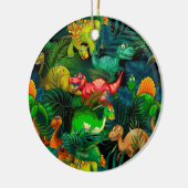 Dinosaur Park Keramik Ornament (Links)