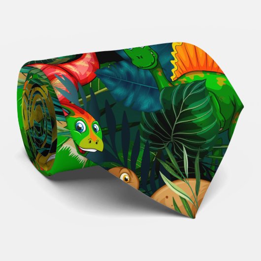 Dinosaur Park Krawatte (Gerollt)