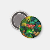 Dinosaur Park Magnet (Vorderseite/Rückseite)