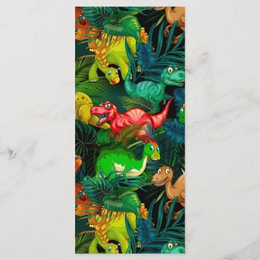 Dinosaur Park Menükarte (Rückseite)