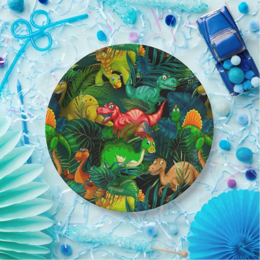 Dinosaur Park Pappteller (Party)