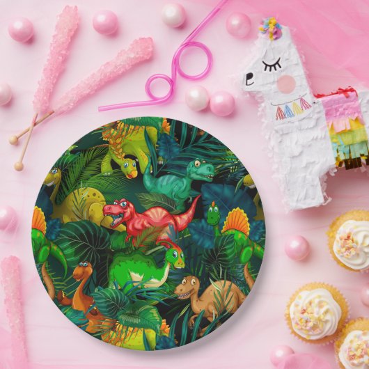 Dinosaur Park Pappteller (Party)