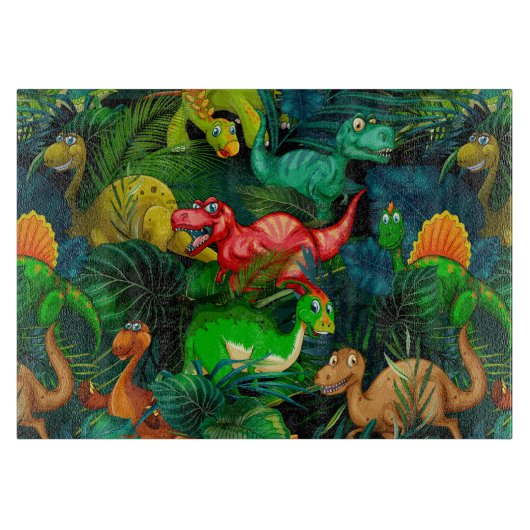 Dinosaur Park Schneidebrett (Vorderseite)