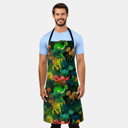 Dinosaur Park Schürze (Getragen)