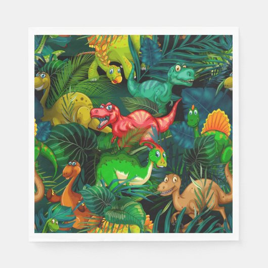 Dinosaur Park Serviette (Vorderseite)