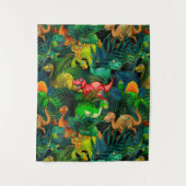 Dinosaur Park Wandteppich (Vorderseite)