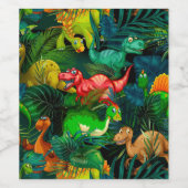 Dinosaur Park Weinetikett (Einzelnes Label)