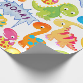 Dinosaur Party Balloons individuell einstellbarer  Geschenkpapier