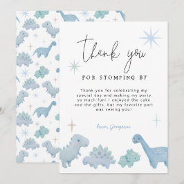 Dinosaur Party Boy Birthday Danke Karte