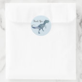 Dinosaur Party Danke Stickers (Tasche)