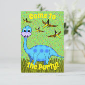 Dinosaur-Party Einladung (Stehend Vorderseite)
