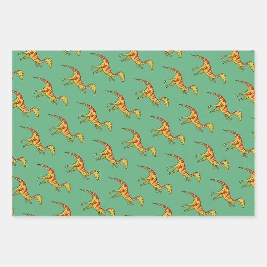 Dinosaur-Party Geschenkpapier Set (Vorderseite 2)