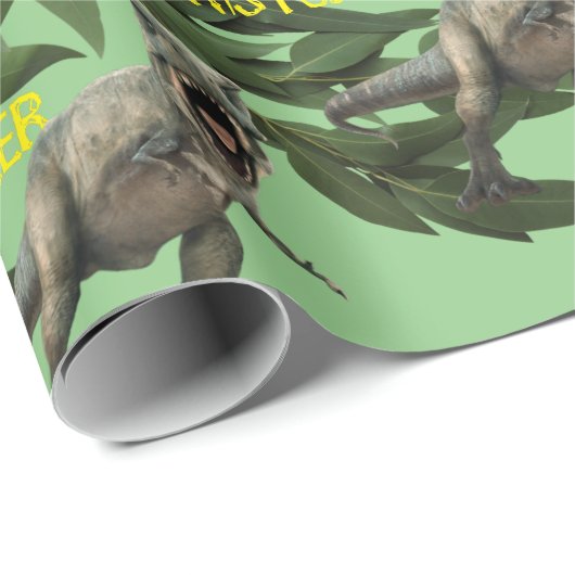 Dinosaur Party Kindergeburtstag Trex Geschenkpapier (Rolleneckpunkt)