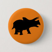Dinosaur Party Orange Button (Vorderseite)