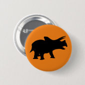 Dinosaur Party Orange Button (Vorne & Hinten)