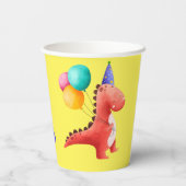 Dinosaur-Party Pappbecher (Rückseite)