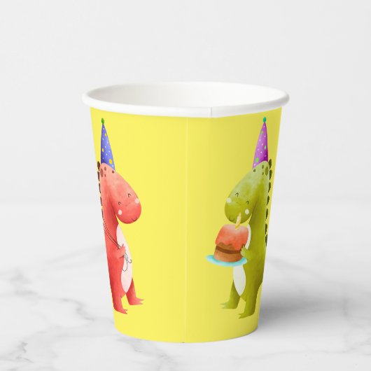 Dinosaur-Party Pappbecher (Rechts)