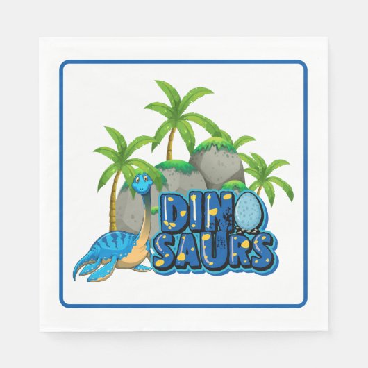 Dinosaur Party Serviette (Vorderseite)