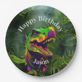 Dinosaur Party Spaß Pappteller (Vorderseite)