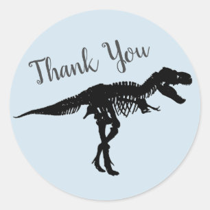 Dinosaur Party Tyrannosaurus RexDanke Stickers
