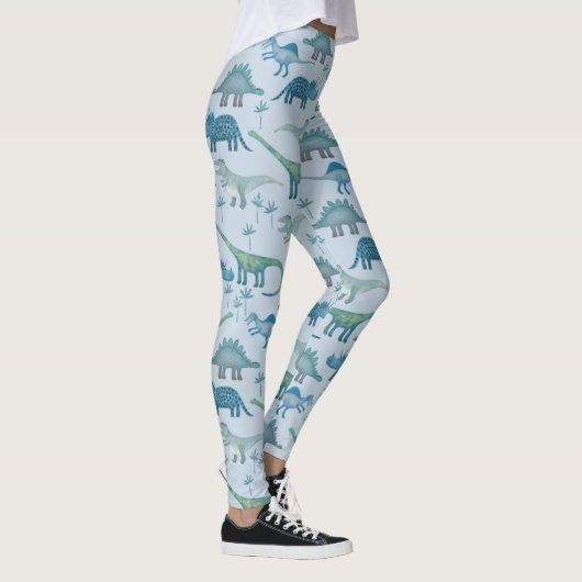 Dinosaur Pattern Blue Leggings (Rechts)
