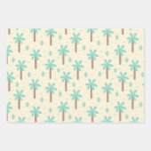 Dinosaur Pattern Blue Mit Monogramm Kid Boy Party Geschenkpapier Set (Vorderseite 2)