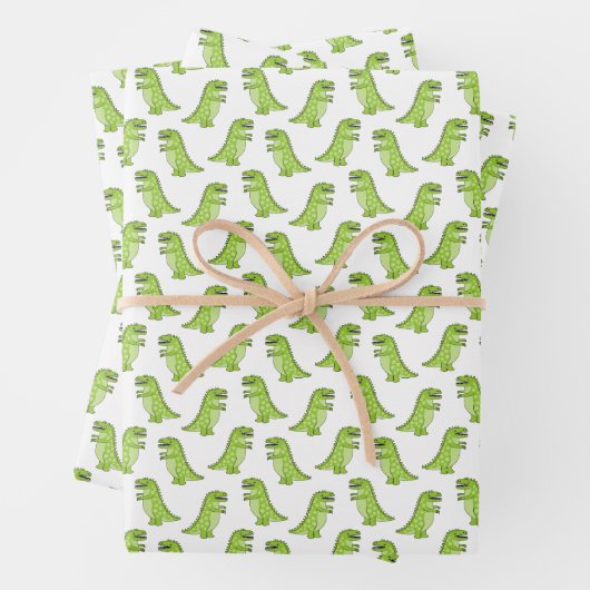 Dinosaur Pattern Geschenkpapier Set (Beispiel)