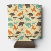 Dinosaur Pattern Silhouette Dosenkühler (Rückseite)