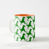 Dinosaur Pattern Tasse | Tasse für Niedliche Kinde (Vorderseite Links)