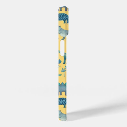 Dinosaur Pattern Yellow Case-Mate iPhone Hülle (Rückseite / Rechts)