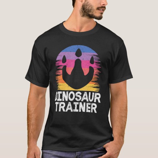 Dinosaur Paw Dino Trainer Halloween Kostüm Retro T-Shirt (Vorderseite)