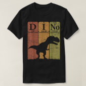 Dinosaur Periodic Table Elements T Rex Dino Paleon T-Shirt (Design vorne)