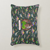 Dinosaur Personalisiert Boys Foto und Name Dekokissen (Vorderseite(Vertikal))