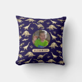 Dinosaur Personalisiert Boys Foto und Name Kissen (Vorderseite)