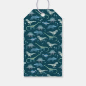 Dinosaur Personalisiert Danke Geschenkanhänger (Rückseite)