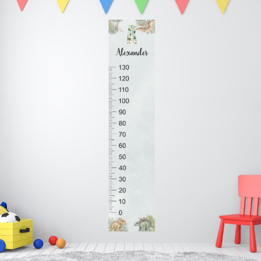 Dinosaur Personalisierter Name Monogramm Ein Wachs Poster