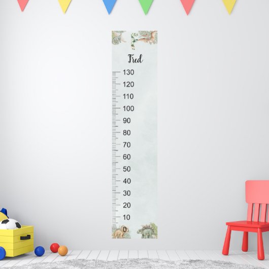 Dinosaur Personalisierter Name Monogramm F Wachstu Poster