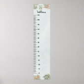 Dinosaur Personalisierter Name Monogramm W Wachstu Poster (Vorne)