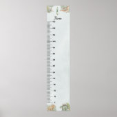 Dinosaur Personalized Name Monogram I Growth Chart Poster (Vorne)