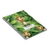 Dinosaur Photo Spiral Notebook With Custom Name Notizblock (Rechte Seite)