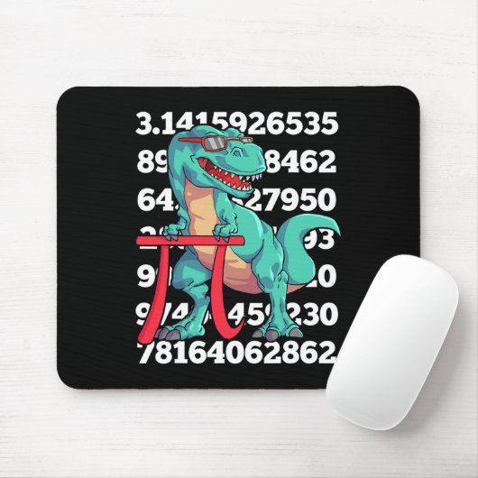 Dinosaur Pi Day T Rex Funny Math 3.14 Teacher Stud Mousepad (Mit Mouse)