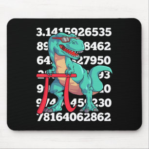 Dinosaur Pi Tag T Rex Lustig Mathe 3.14 Lehrer Stu Mousepad