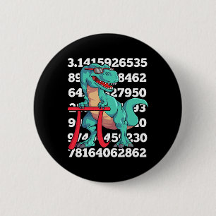 Dinosaur Pi Tag T Rex Lustige Mathe 3.14 Lehrer St Button