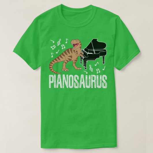 Dinosaur Piano Pianosaurus T-Shirt (Design vorne)