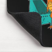 Dinosaur Pinball Wizard Arcade Machine Player Pict Mousepad (Ecke)