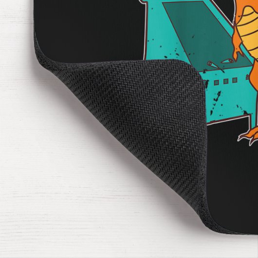 Dinosaur Pinball Wizard Arcade Machine Player Pict Mousepad (Ecke)