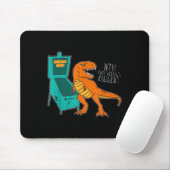 Dinosaur Pinball Wizard Arcade Machine Player Pict Mousepad (Mit Mouse)