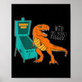 Dinosaur Pinball Wizard Arcade Machine Player Pict Poster (Vorne)